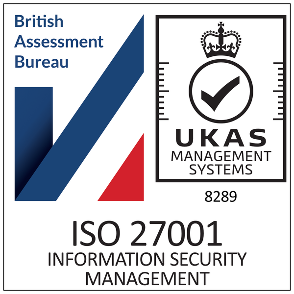ISO 27001 Information Security Management certification badge